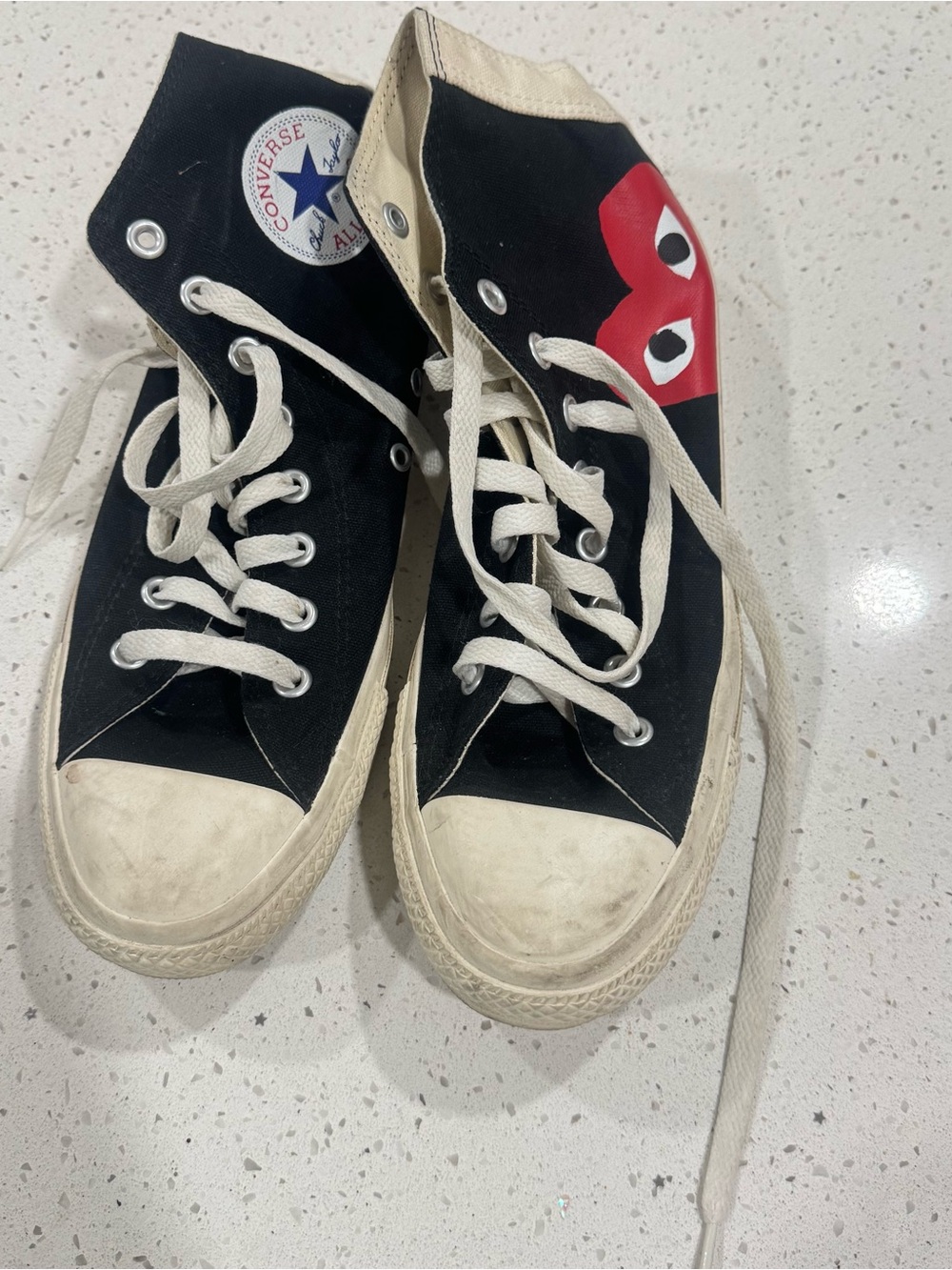 CdG PLAY x Converse Women's Chuck Taylor All Star Peek-A-Boo High-Top Sneakers